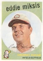 1959 Topps Baseball Cards      058      Eddie Miksis